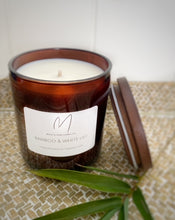 Load image into Gallery viewer, Bamboo & White Lily Soy Candle